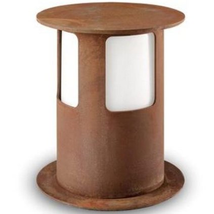 Il Fanale Porto, venkovní sloupek z kovu s přirozenou rzí, 1x57W E27, výška 28cm, IP65