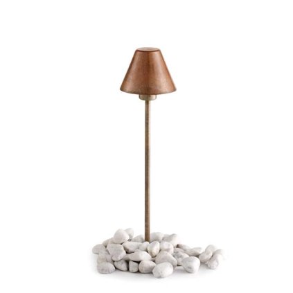 Il Fanale Fiordo, stojanové svítidlo z mosazi a mědi, 1x48W G9, výška 67cm, IP54