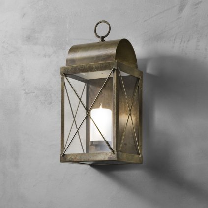 Il Fanale Lanterne, venkovní nástěnná lampa ze železa, 1x28W E27, výška 53cm, IP65