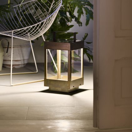 Il Fanale Lanterne, venkovní lampa ze železa, 1x18W 2G10, výška 46cm, IP65
