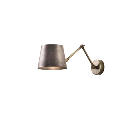 Il Fanale Reporter, nástěnné svítidlo s nastavitelným ramenem, 1x46W, mosaz, prům. 22cm
