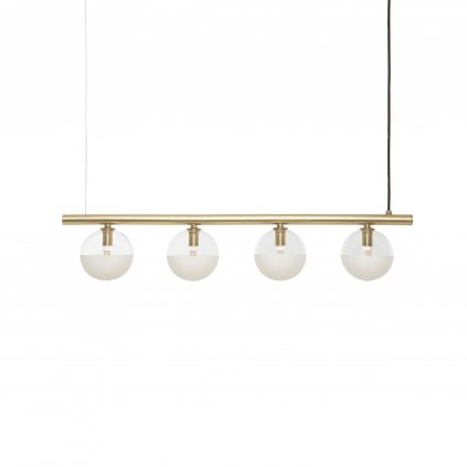 Il Fanale Molecola, závěsné mosazné svítidlo, 4x2W LED G9, délka 80cm