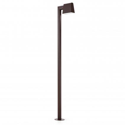 Il Fanale Saint Tropez, industriální sloupkové svítidlo do exteriéru, 1x15W E27, hnědá, výška 217cm, IP65