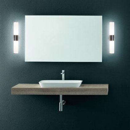 Quadrifoglio Group Tupla 40, koupelnové svítidlo z hliníku, 2x8,7W LED 2700K stmívatelné, výška 40cm, IP44
