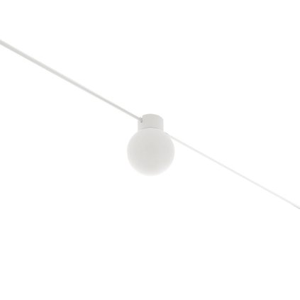 Linea Light Oh!-C, bílé svítidlo pro lankový systém Mono, 6W LED 3000K, prům.14cm