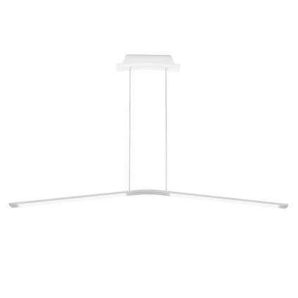 Stilnovo Lama, bílé závěsné LED svítidlo, 45W LED 3000K, délka 130cm