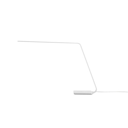 Stilnovo Lama, bílá stolní LED lampa s dotykovým stmívačem, 9W LED 3000K, výška 46cm