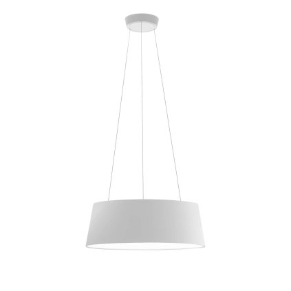 Stilnovo Oxygen_P, bílé závěsné svítidlo, 36W LED 3000K stmívatelné DALI, prům. 56cm