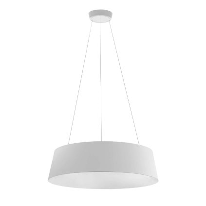 Stilnovo Oxygen_P, bílé závěsné svítidlo, 50W LED 3000K stmívatelné DALI, prům. 75cm
