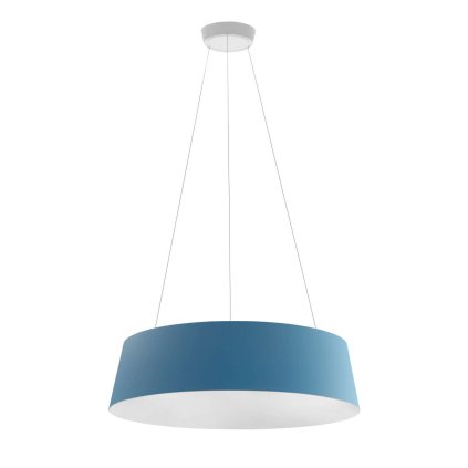 Stilnovo Oxygen_P, azurové závěsné svítidlo, 50W LED 3000K stmívatelné DALI, prům. 75cm