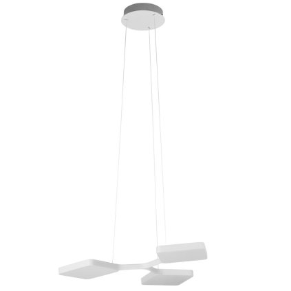 19926 4 Stilnovo quad p3 bile zavesne svitidlo pro neprime osvetleni 42w led 3000k stmivatelne 47x50cm