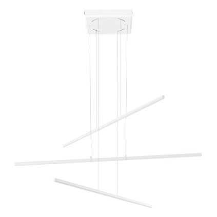 Linea Light Straight_P3, bílé subtilní svítidlo nad stůl, 34W LED 2700K, 102x73cm