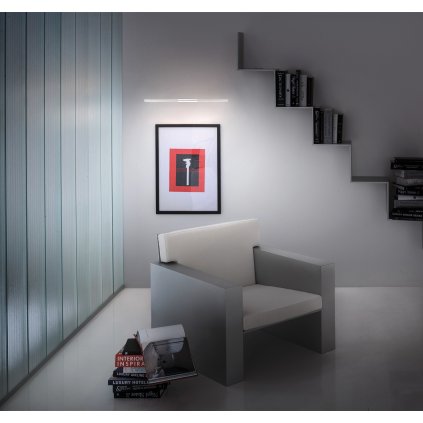 Linea Light Straight_W, lineární nástěnné svítidlo, 19W LED 2700K, bílá, délka 82cm