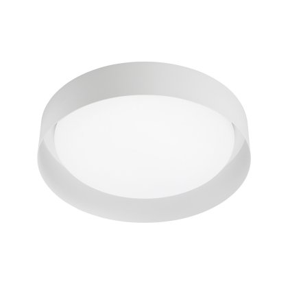 Linea Light Crew_2, stropní svítidlo s bílým límcem, 17W LED 3000K, prům. 33cm
