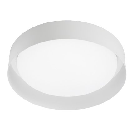 Linea Light Crew_2, stropní svítidlo s bílým límcem, 22W LED 3000K, prům. 40cm