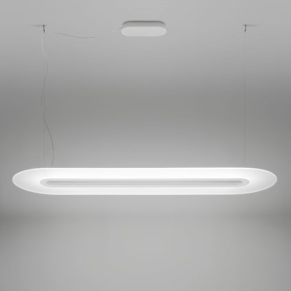 Stilnovo 8490 Opti-line, závěsné svítidlo 47W LED 3000K stmívatelné phase-cut, bílá, délka 129cm