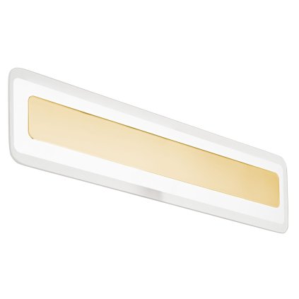 Linea Light Antille_S, nástěnné svítidlo z pískovaného skla a zlaté, 28W LED 3000K, délka 61,4cm
