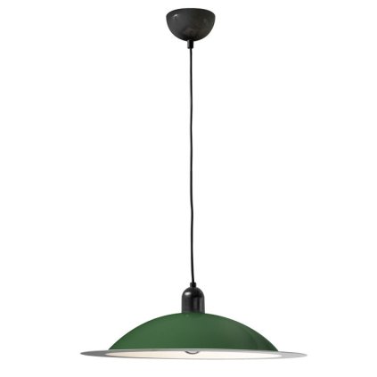 Stilnovo Lampiatta, retro zelené závěsné svítidlo, 1x11W LED E27, prům. 50cm