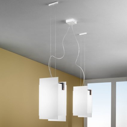 Linea Light 90233 Triad, italské moderní závěsné svítidlo, 2x30W