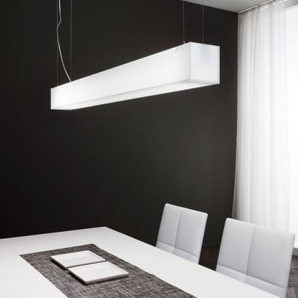 20685 linea light glu d pb zavesne svitidlo 41w led 3000k bile sklo delka 127 8cm