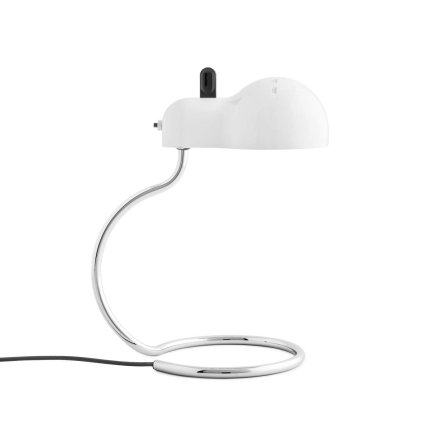 Stilnovo Minitopo Classic, bílá stolní retro lampička, 1x7W LED E27, výška 36cm