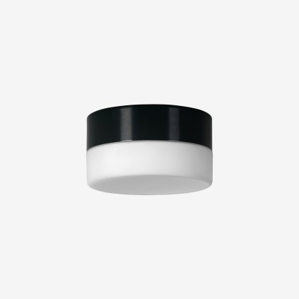 Lucis Nomia, stropní svítidlo v kombinaci bílého skla a černého límce, 5,7W LED 3000K, prům.14cm