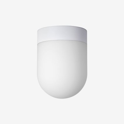 Lucis Retro, stropní svítidlo v kombinaci bílého skla a bílé montury, 4,9W LED 3000K, prům. 14cm