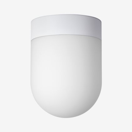 Lucis Retro, stropní svítidlo v kombinaci bílého skla a bílé montury, 7,9W LED 3000K, prům. 19cm