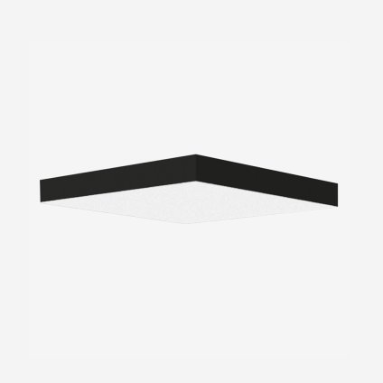 Lucis Izar B, čtvercové stropní svítidlo z akrylátového skla LED 41W 3000K 60x60 cm, černá