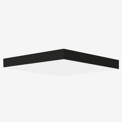 Lucis Izar B, čtvercové stropní svítidlo z akrylátového skla LED 92W 3000K 90x90 cm, černá