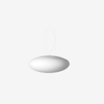 Lucis Daphne, svítidlo s jedním závěsem z triplexového skla, 2x60W E27, prům. 35cm