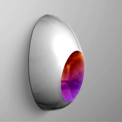 Luceplan Goggle, designové nástěnné/stropní svítidlo s duhovým prvkem, 1x60W, 32x18cm.