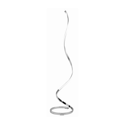 Mantra Nur, moderní stojací lampa se stmívačem, 22W LED 3000K, stříbrná/chrom, výška 148cm