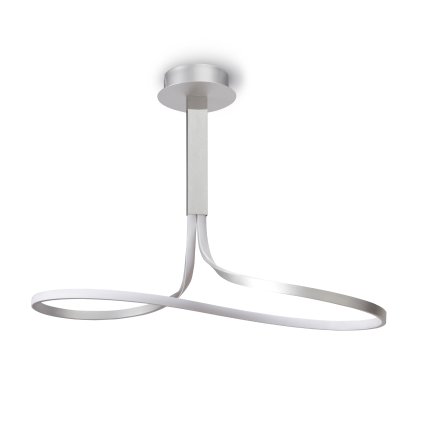Mantra Nur, moderní svítidlo, 40W LED 3000K stmívatelné, stříbrná/chrom, délka 85cm, výška 65cm