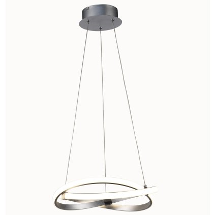 Mantra 5384 Infinity, závěsné moderní svítidlo, 30W LED 3000K, stříbrná/chrom, prům. 38cm