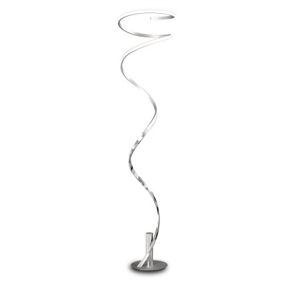 Mantra Helix, moderní stojací lampa, 42W LED 3000K, stříbrná/chrom, výška 185cm