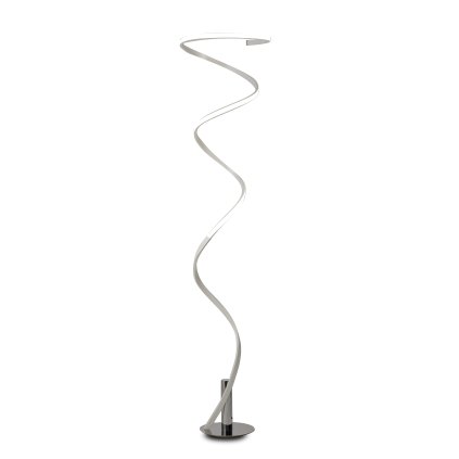 Mantra Helix, moderní stojací lampa, 42W LED 4000K, bílý chrom, výška 185cm