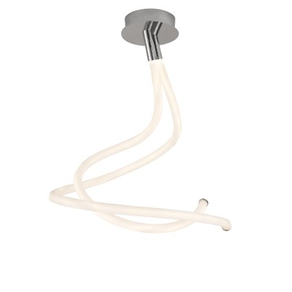 Mantra Nur Line, moderní stropní svítidlo 50W LED 3000K, chrom/bílá, délka 64,5cm