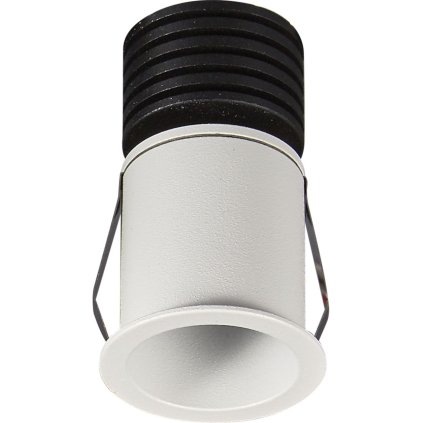 Mantra Guincho, bílá zápustná bodovka 3W LED 3000K, prům. 4,1cm, IP54