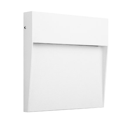 Mantra Gris, bílé svítidlo pro orientační osvětlení exteriéru, 3W LED 3000K, 10,5x10,5cm, IP54