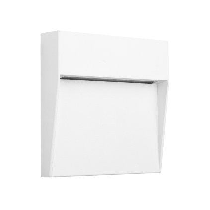 Mantra Gris, bílé svítidlo pro orientační osvětlení exteriéru, 6W LED 3000K, 16x16cm, IP54