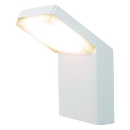 Mantra Alpine, bílé venkovní nástěnné svítidlo, 6W LED 3000K, výška 16,5cm, IP65