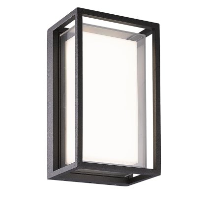Mantra Chamonix, stropní/nástěnné venkovní svítidlo, 9W LED 3000K, šedá, 23,8x13,8cm, IP65