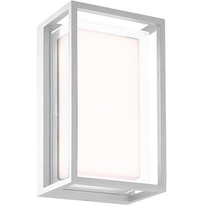 Mantra Chamonix, stropní/nástěnné venkovní svítidlo, 9W LED 3000K, bílá, 23,8x13,8cm, IP65