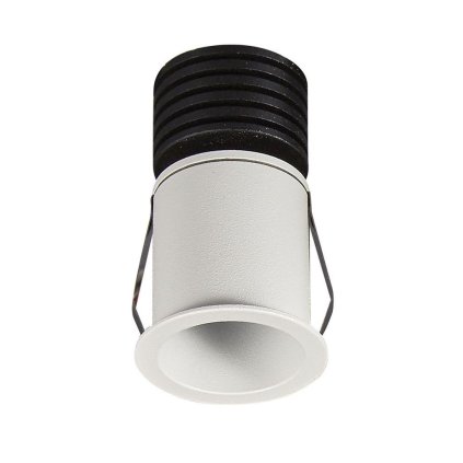 Mantra Guincho, bílá zápustná bodovka 3W LED 2700K, prům. 4,1cm, IP54