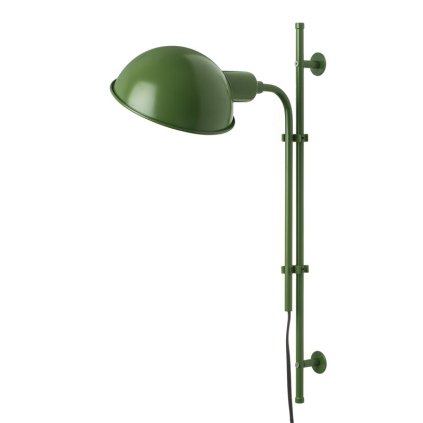 Marset Funiculí A, nástěnná lampa nadčasového designu, 1xE14, tmavě zelená RAL 1104030, výška 49,2cm