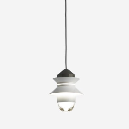 Marset Santorini, bílé závěsné svítidlo, 1x8W E27, výška 25,8m, IP67