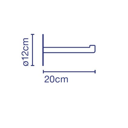 Marset Santorini, kovový nástěnný držák svítidla, šedá barva