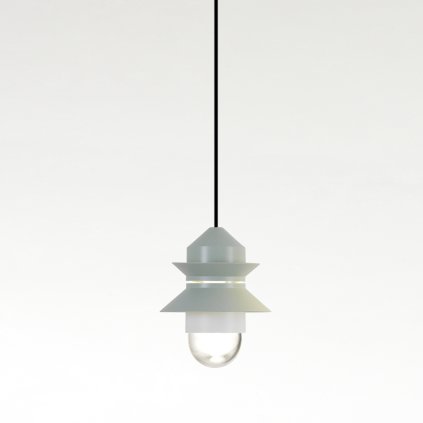 Marset Santorini IP20, závěsné svítidlo, 1x8W E27, světle zelená, výška 25,8cm