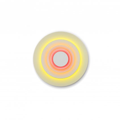 Marset Concentric S Corona, nástěnné svítidlo s fluor barvami, 7,8W LED 2700K stmívatelné, prům. 61cm